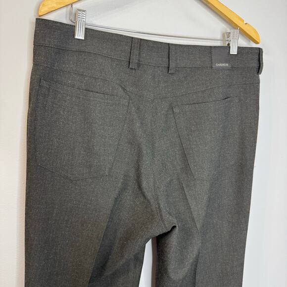 Atelier Gardeur Dress Casual Pants Solid Gray Polyester Blend Mens 35x32 Preppy - Picture 3 of 10